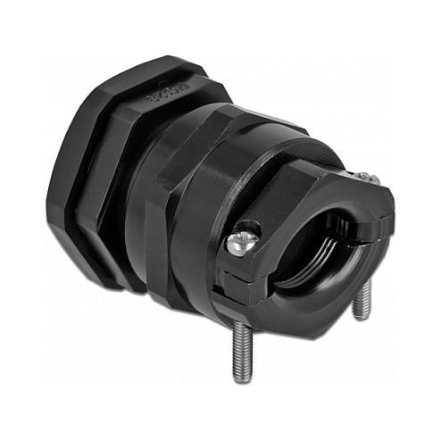 Uvodnica za kabel DELOCK PG29 (IP68, rasterećenje zatezanja, zaštita od savijanja) crna