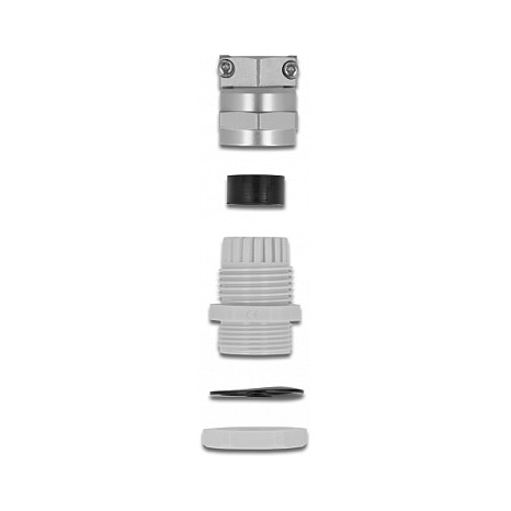Uvodnica za kabel DELOCK PG29 (IP68, vlačna rasteretnica, zaštita od savijanja) siva-2