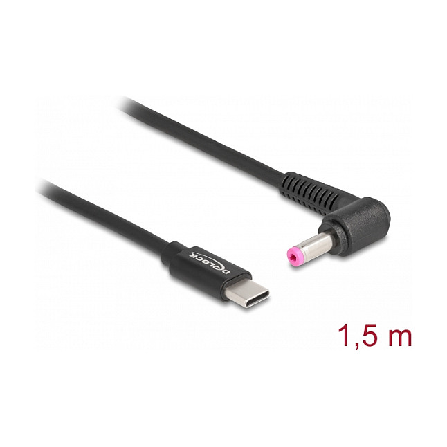 Kabel za punjenje laptopa DELOCK USB-C na HP 4.8 x 1.7 mm (1.5m, 65W PD)-1