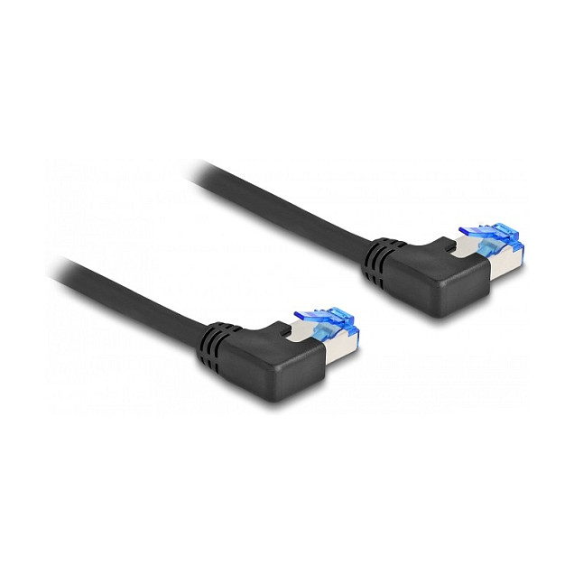 Mrežni kabel DELOCK RJ45 Cat.6A S/FTP 3m kutni lijevi (LSZH)