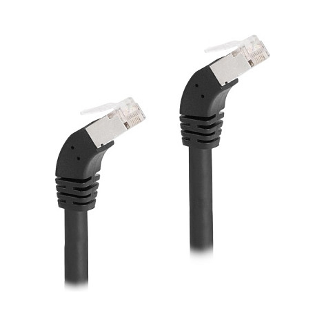 Mrežni kabel DELOCK Cat.6A S/FTP 1m (RJ45, 45° kutni, LSZH) crni-1