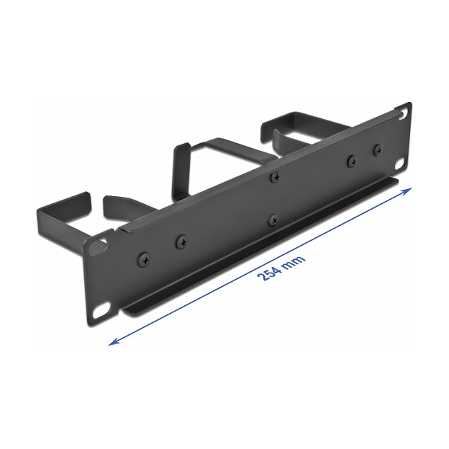 Panel za upravljanje kabelima DELOCK 10" 1U s 3 metalna prstena (za mrežne ormare)-1