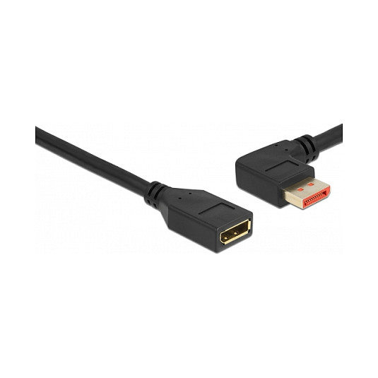 DisplayPort produžni kabel DELOCK 87076 (3m, 8K 60Hz, DP 1.4, 90° lijevo kutni)-1