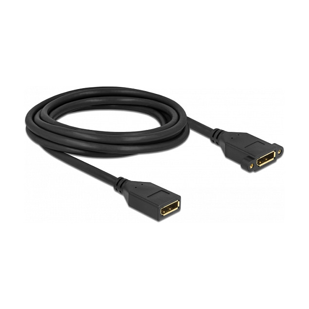 DisplayPort kabel DELOCK 1.2 za ugradnju (ženski/ženski, 4K 60 Hz, 3 m)