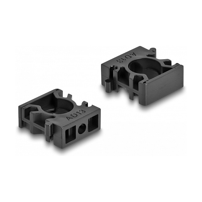Držač kabelskog bužira DELOCK s kopčom za zatvaranje (13 mm, 8 komada, crni)-1
