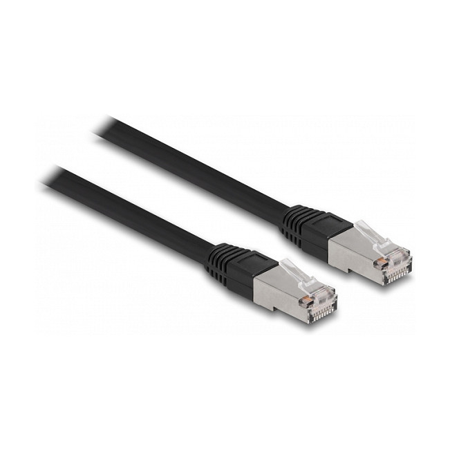 Mrežni kabel DELOCK Cat.6A S/FTP (20m, PE, za vanjsku upotrebu) crni-1