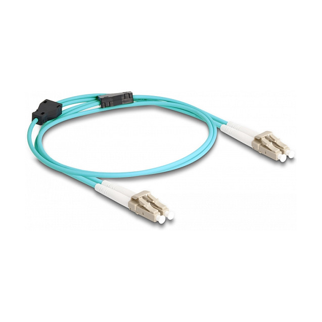 Optički kabel DELOCK LC Duplex na LC Duplex OM3 1m (Multimode, metalna zaštita)
