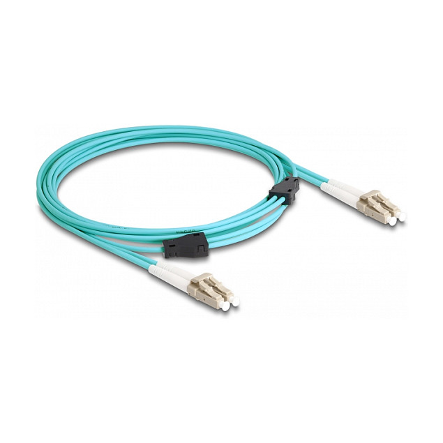 Optički kabel DELOCK 87909 (LC Duplex na LC Duplex, Multimode OM3, metalno ojačanje, 3 m)-0