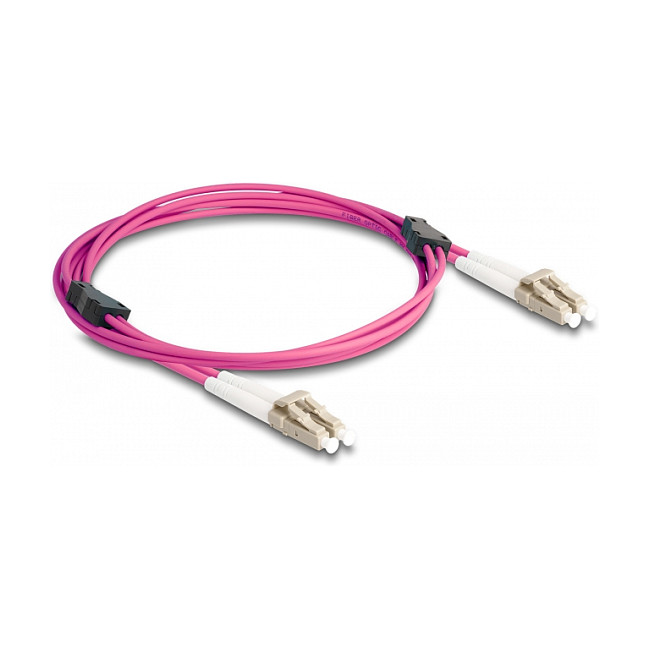 Optički kabel DELOCK LC Duplex na LC Duplex OM4 s metalnim ojačanjem, 2 m-0