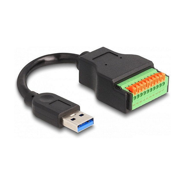 USB-A na terminalni blok adapter DELOCK 66240 (USB 3.2 Gen 1, 15 cm)-0