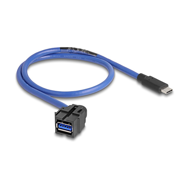 Keystone Modul DELOCK 88156 (USB-A na USB-C, 5 Gbps, 25 cm kabel)-0