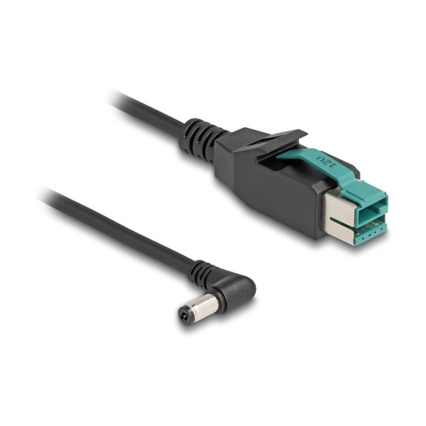 PoweredUSB kabel DELOCK 80012 (12V na DC 5.5 x 2.1 mm, kutni konektor, 2 m)-0