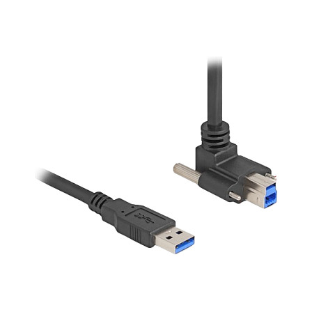USB kabel DELOCK 80480 (USB-A na USB-B, 5 Gbps, 1m, 90° kutni konektor sa vijcima)-0