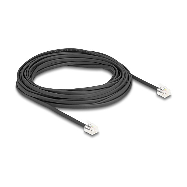 Telefonski kabel DELOCK RJ11 na RJ11 (10m, crni)-0