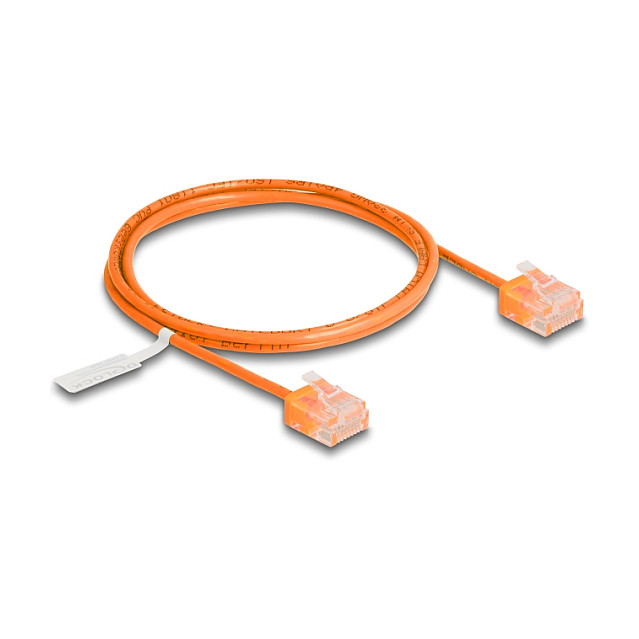 Mrežni kabel DELOCK RJ45 Cat.6 U/UTP Ultra Slim (1 m, narančasti)-0