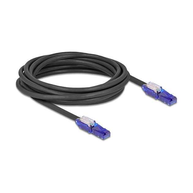 Mrežni kabel DELOCK RJ45 Cat.6 U/UTP 5m (180° kutni konektori, 250 MHz)