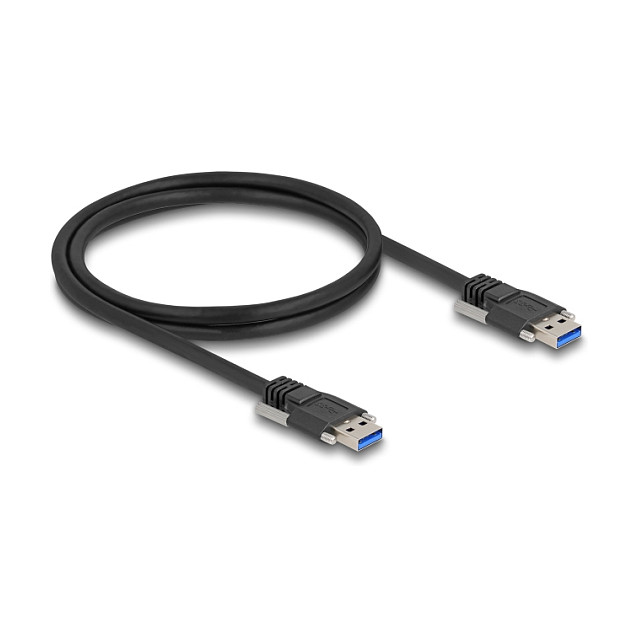 USB kabel DELOCK USB-A na USB-A 5 Gbps s vijcima (1m, M3, 19mm razmak)-0