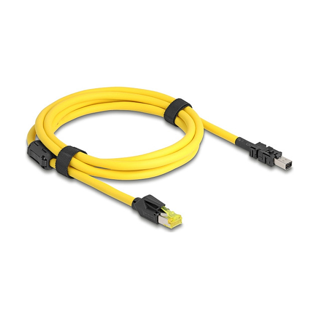 Mrežni kabel DELOCK Mini I/O 8-pin D-Form Tip 2 na RJ45 (Cat.6, 2 m, žuti)-0