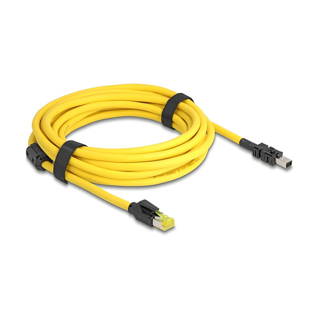 Mrežni kabel DELOCK Mini I/O 8-pinski D-Form Tip 2 na RJ45 Cat.6, 5 m, žuti-1