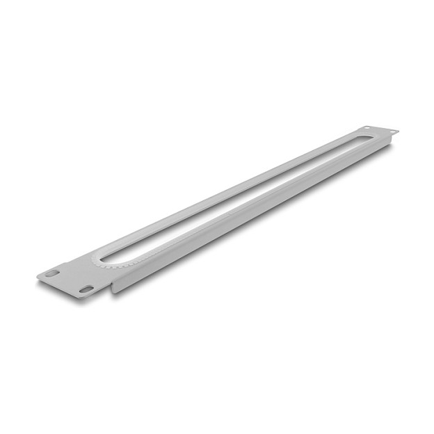 Panel za kabele DELOCK 19" 1U s zaštitom rubova (67276), sivi-0