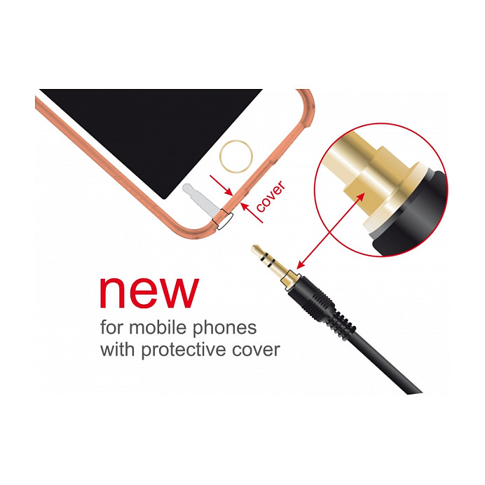 Audio kabel DELOCK 3.5mm stereo jack, 3-pinski muški na muški pod kutom 90°, 2m-1
