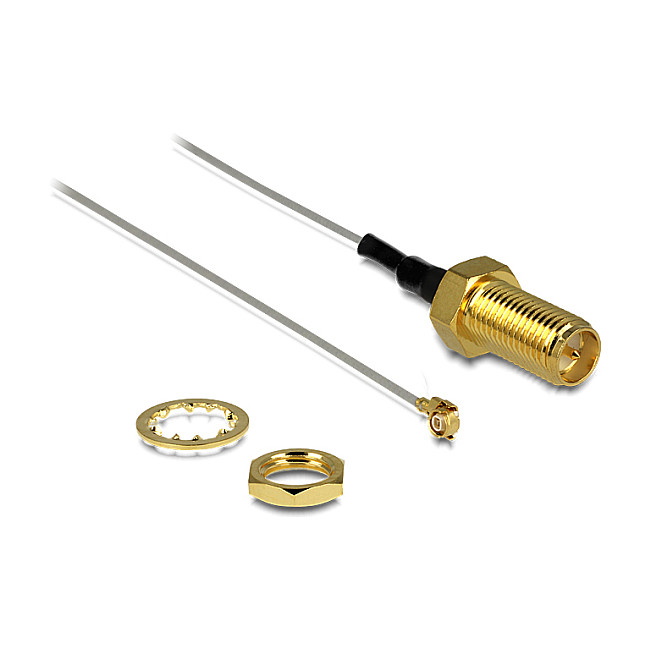 Antenski kabel DELOCK 88810 (RP-SMA ženski na MHF II muški, 20 cm, 0.81 mm)