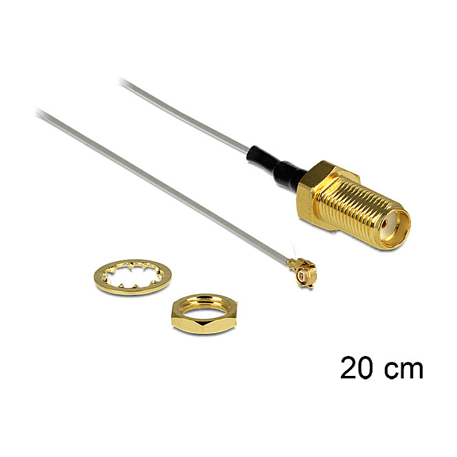Antenski kabel DELOCK 88811 (SMA na I-PEX MHF II, 20 cm)