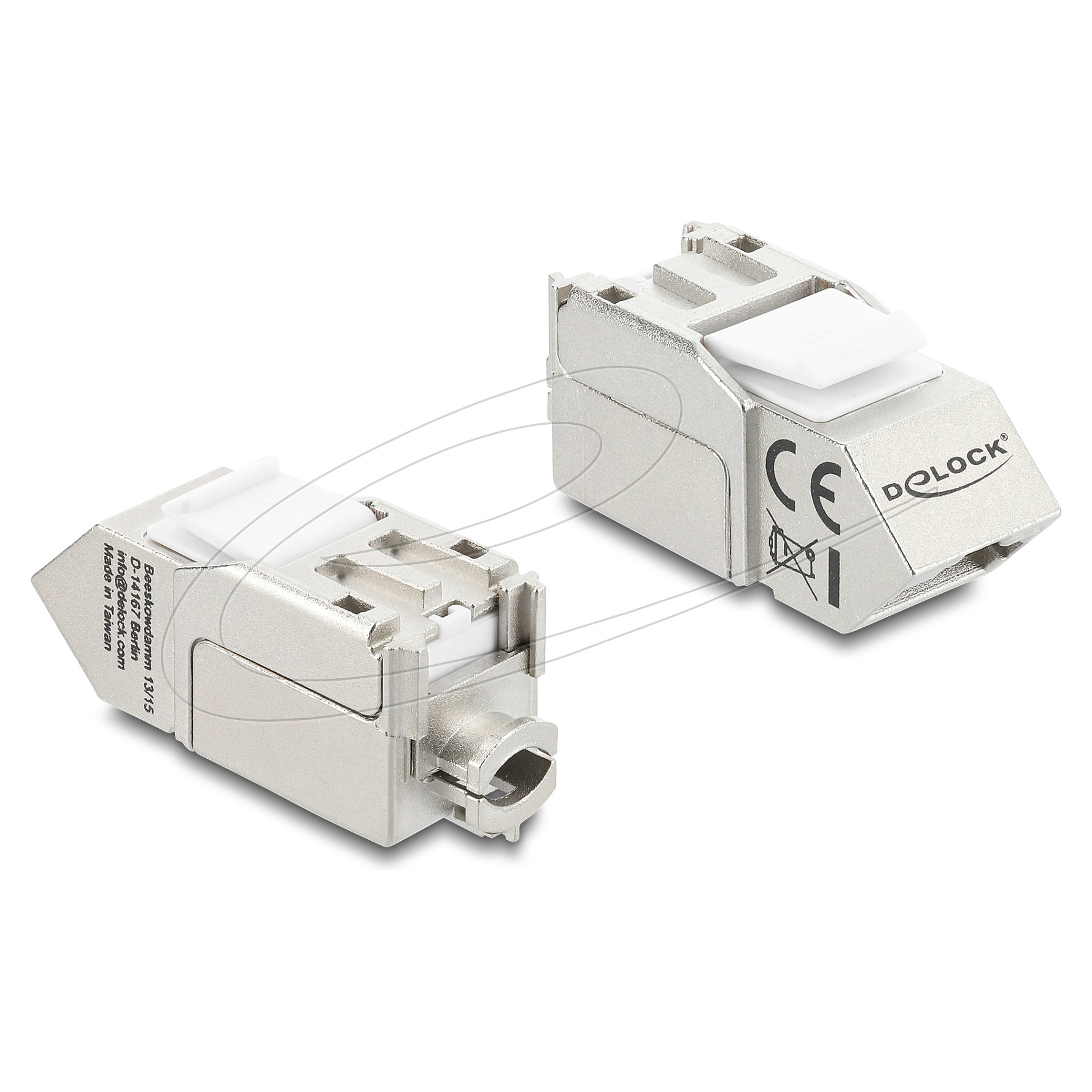 Keystone modul DELOCK 86269 (RJ45 na LSA, Cat.6A, oklopljen, montaža bez alata)-0