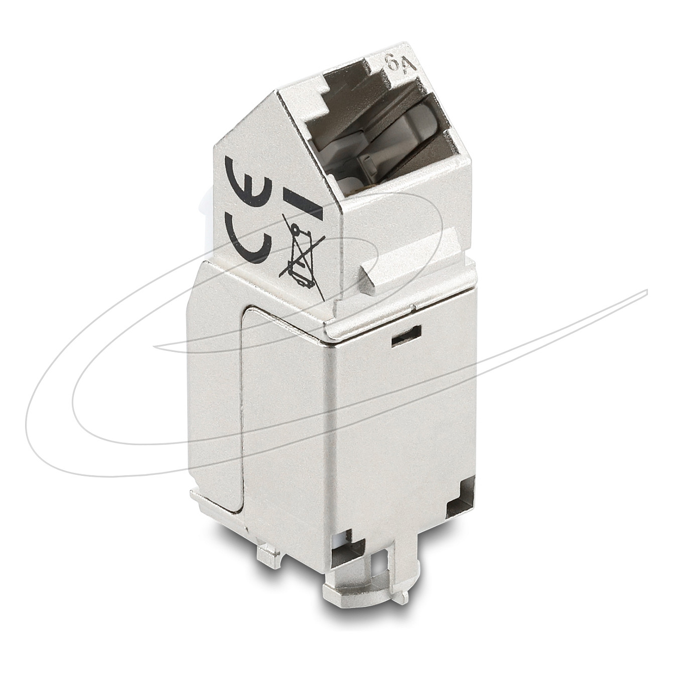 Keystone modul DELOCK 86269 (RJ45 na LSA, Cat.6A, oklopljen, montaža bez alata)-1