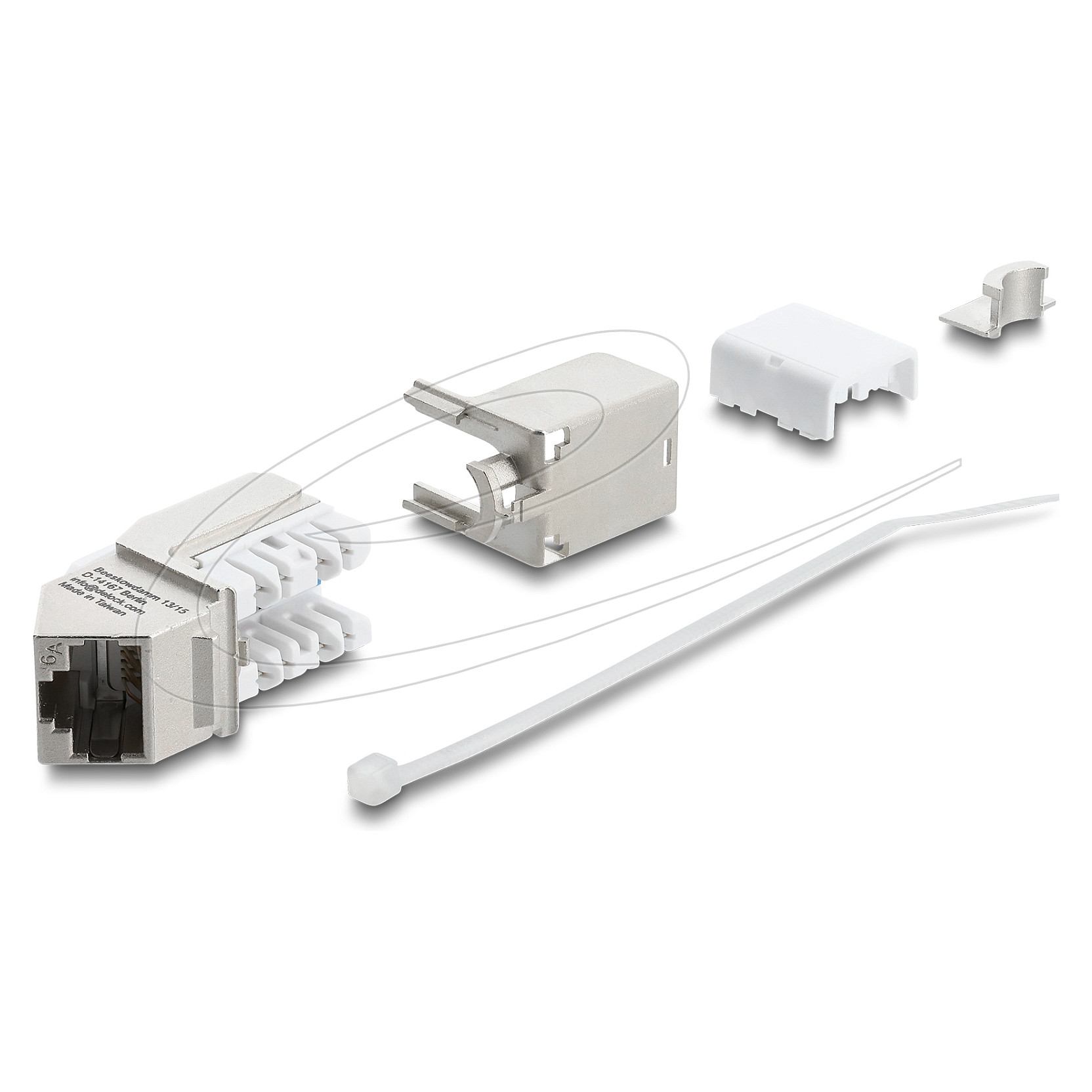 Keystone modul DELOCK 86269 (RJ45 na LSA, Cat.6A, oklopljen, montaža bez alata)-2