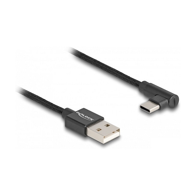 USB-A na USB-C kabel DELOCK 85103 (2m, USB 2.0, kutni konektor)