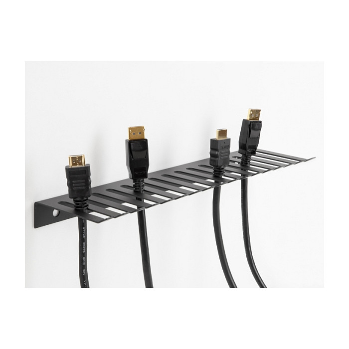 Držač kabela DELOCK 66728 (325 x 90 mm, za zidnu montažu, metalni, crni)-1
