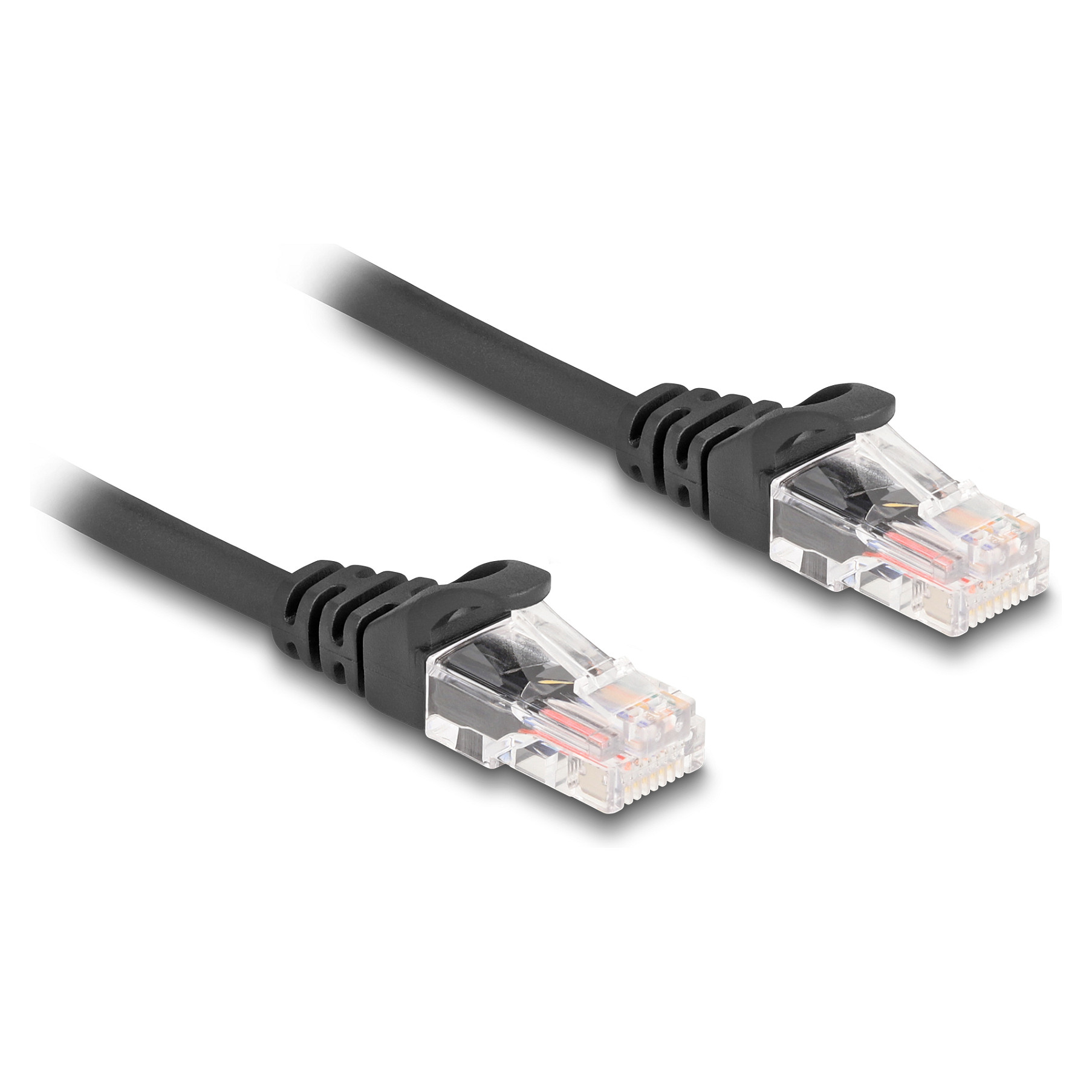 Mrežni kabel DELOCK RJ45 Spiralni Cat.5e S/FTP (3m, crni)-1