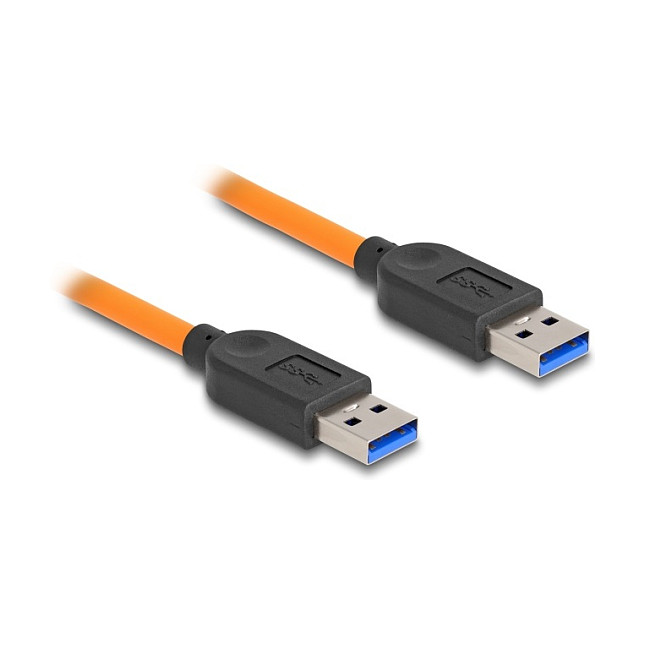 USB kabel DELOCK 87962 (USB-A 3.2 Gen 1 M na USB-A 3.2 Gen 1 M, 5 Gbps, 1m, narančasti)-0
