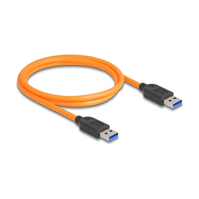 USB kabel DELOCK 87962 (USB-A 3.2 Gen 1 M na USB-A 3.2 Gen 1 M, 5 Gbps, 1m, narančasti)-1