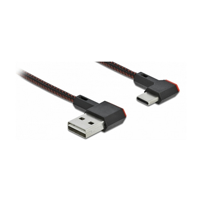 USB kabel DELOCK EASY-USB 2.0 A (M) na USB-C (M) kutni 0.5m (480 Mbps)