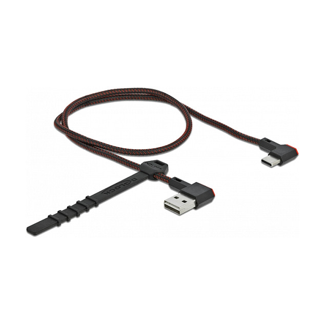USB kabel DELOCK EASY-USB 2.0 A (M) na USB-C (M) kutni 0.5m (480 Mbps)-1
