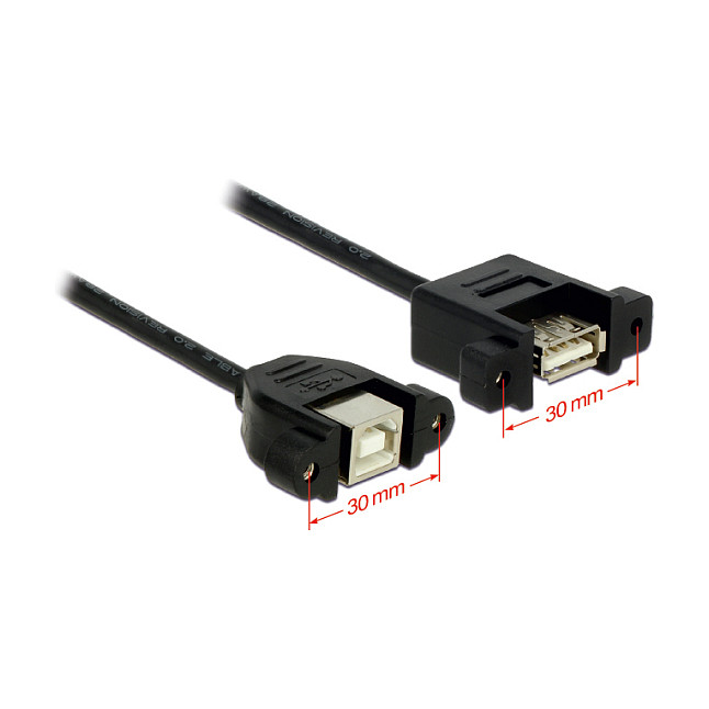 USB kabel za ugradnju DELOCK 85108 (USB-B Ž na USB-A Ž, 1 m)-1