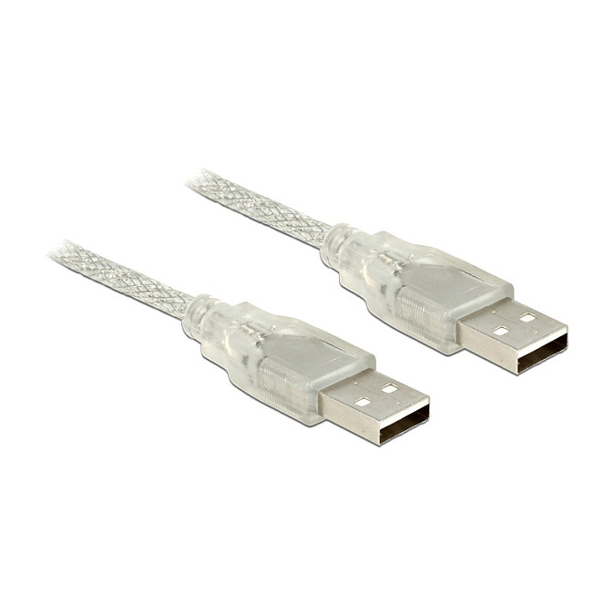 USB kabel DELOCK 83891 (USB-A 2.0 (M) na USB-A 2.0 (M), 5m, transparentni)