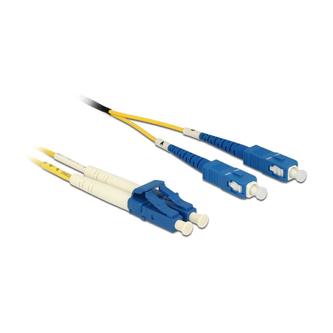 Svjetlovodni kabel DELOCK LC APC > SC APC (Singlemode OS2, 1 m, LSZH)-0