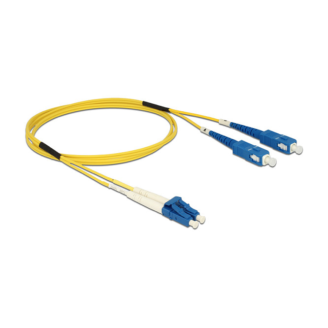 Svjetlovodni kabel DELOCK LC APC > SC APC (Singlemode OS2, 1 m, LSZH)-1
