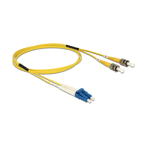 Optički kabel DELOCK LC/APC > ST Singlemode OS2 (9/125 µm, 1 m, LSZH)