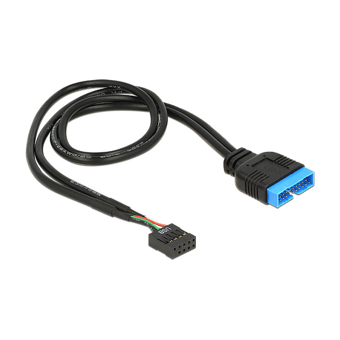 USB Kabel Adapter DELOCK 83776 (USB 2.0 Pin Header ženski na USB 3.0 Pin Header muški, 45 cm)-1