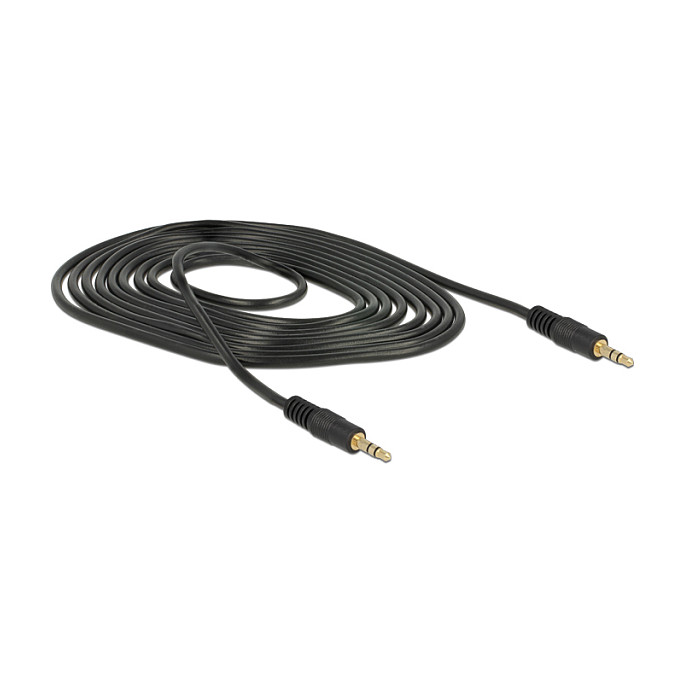 Audio kabel DELOCK 3.5mm stereo jack 3-pin (muški > muški), 2m, crni-1