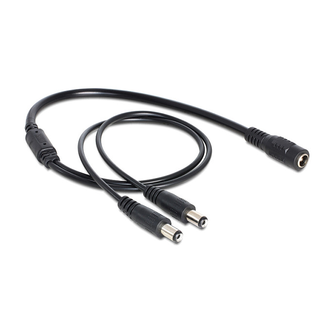 DC razdjelnik kabel DELOCK 5.5 x 2.1 mm (1x ženski na 2x muški, 20 cm)-0
