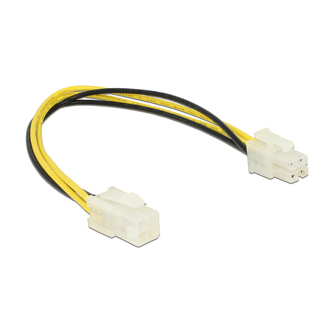 Produžni kabel za napajanje DELOCK P4 4-pinski (M) na P4 4-pinski (Ž), 30 cm-1