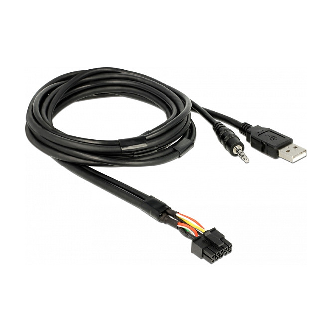 Kabel za ugradnju DELOCK 85718 (USB-A + 3.5mm 4-pin audio, 1.5m)-1