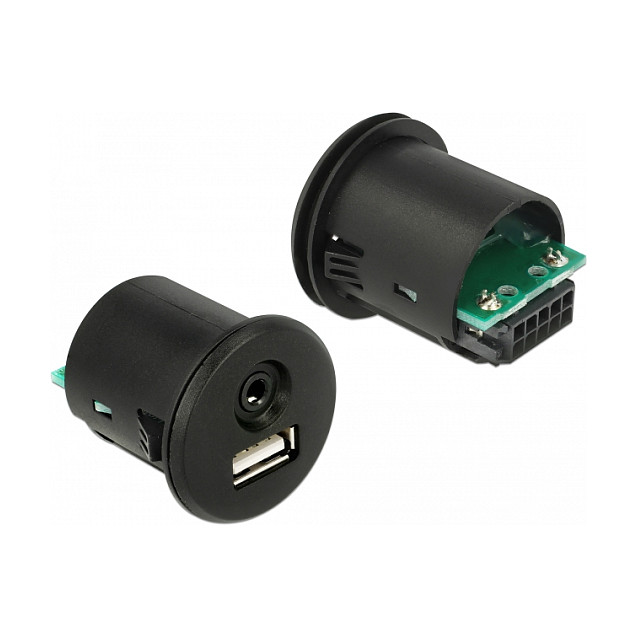 Kabel za ugradnju DELOCK 85718 (USB-A + 3.5mm 4-pin audio, 1.5m)-2