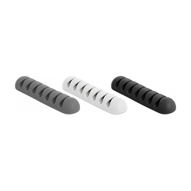 Organizator kabela DELOCK Set držača sa 7 utora (6 kom, samoljepljivi, 3 boje)