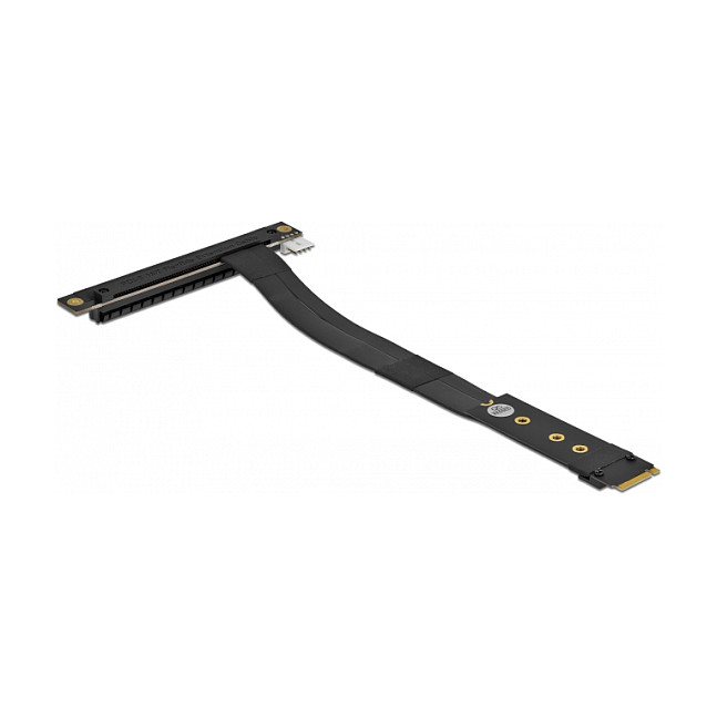 Adapter DELOCK M.2 Key M na PCIe x16 Riser kartica (kutni, 20 cm kabel, NVMe)